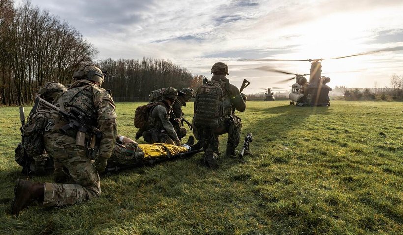 Militairen in actie. Eigenaar foto: Defensie